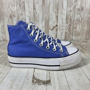 Converse Chuck Taylor All Star Lift Platform High Top Blue Sneakers Womens 6